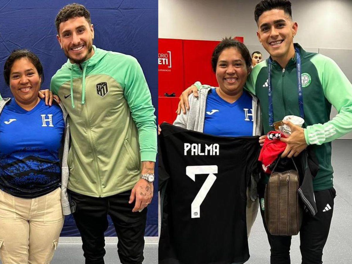 ¿Quién es la hondureña que se llevó la camiseta de Luis Palma en el Atlético-Celtic?