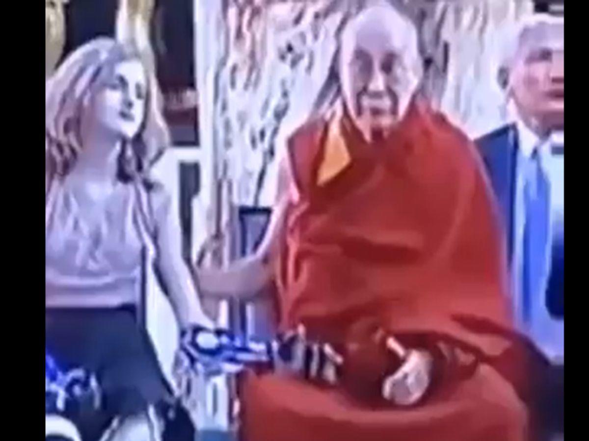 Difunden video del Dalái Lama tocando inapropiadamente a una niña