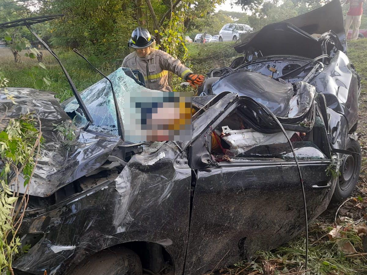 Cuñados mueren en brutal accidente en San Pedro Sula