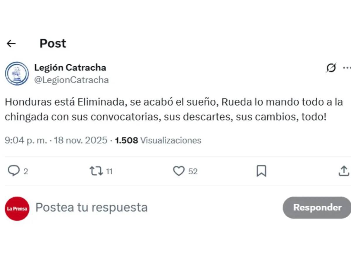 Lo que dicen los medios y periodistas tras fracaso de selección de Honduras