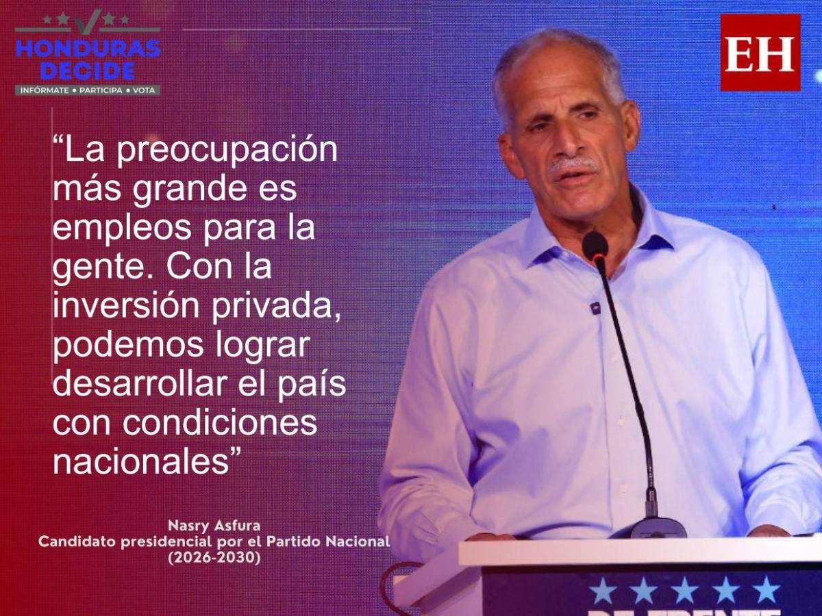 Denme esa oportunidad, Honduras: las frases de Nasry Asfura en foro de USAP