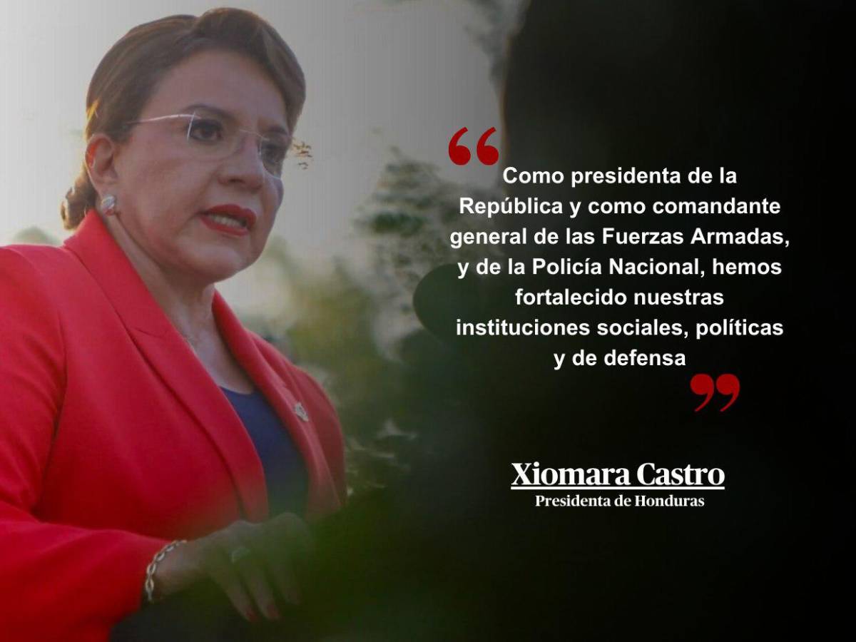 Frases de la presidenta Castro durante la inauguración del mes patrio en Honduras