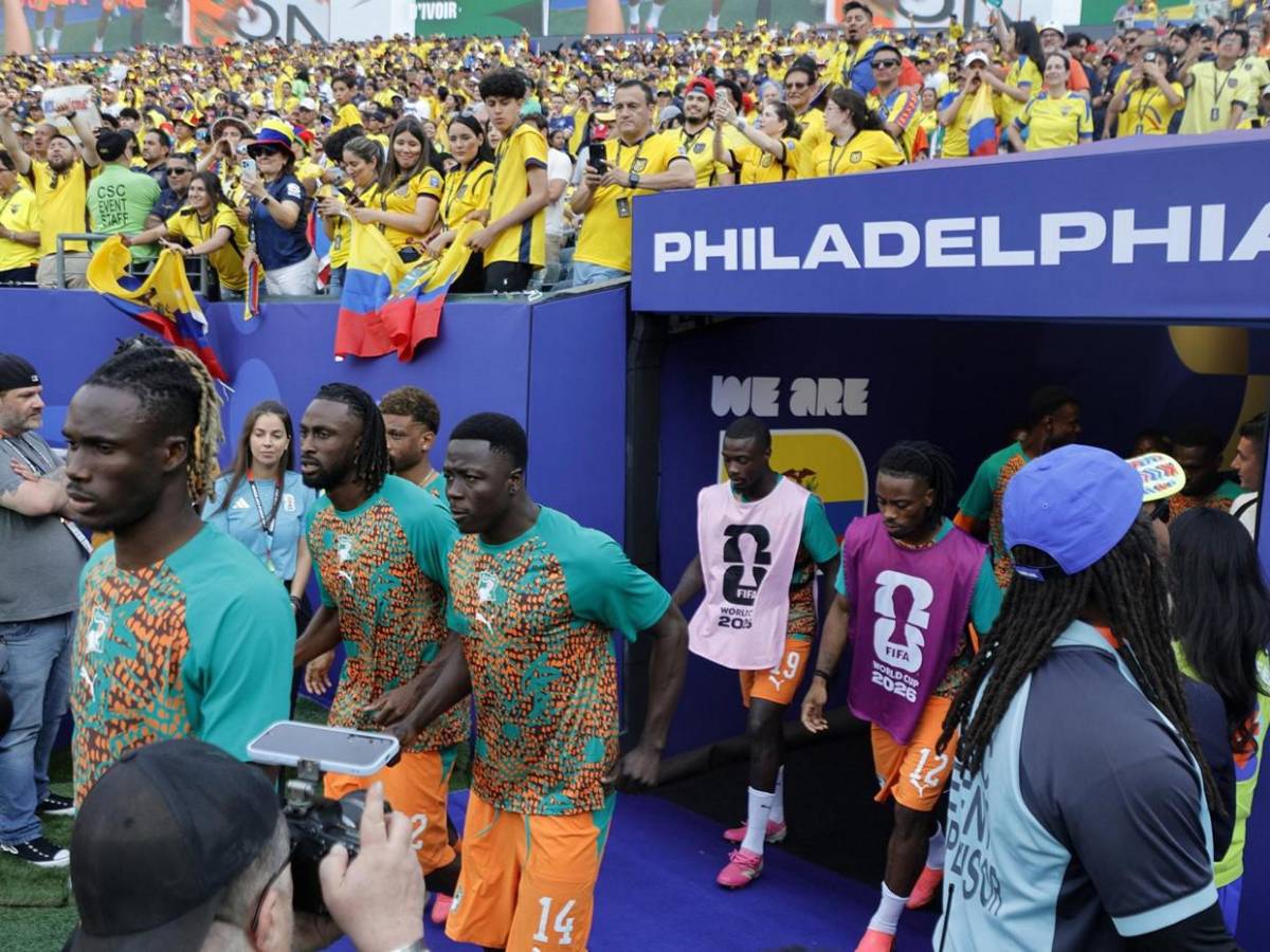 El amarillo se desborda en el Lincoln Financial Field por Costa de Marfil vs Ecuador