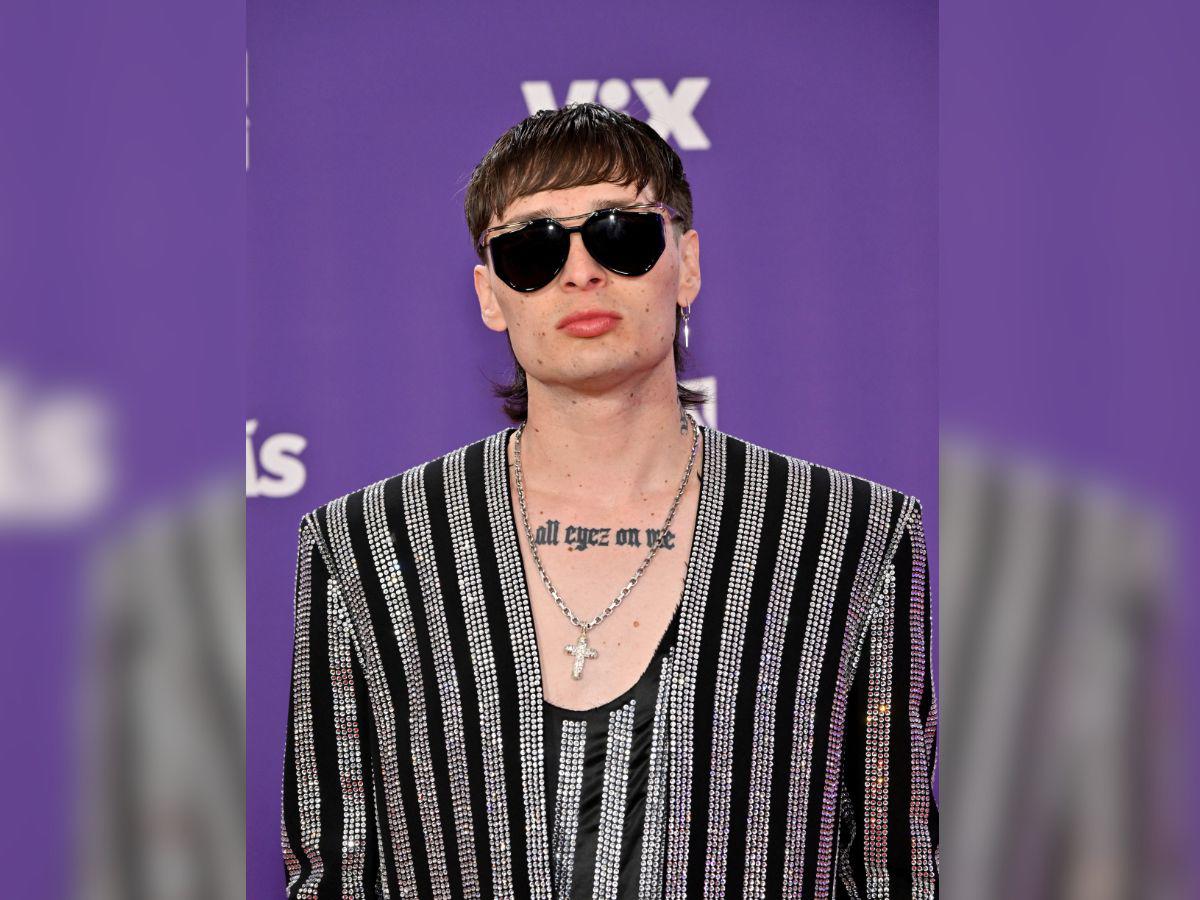 Peso Pluma asiste a los Latin American Music Awards 2024 en el MGM Grand Garden Arena el 25 de abril de 2024 en Las Vegas, Nevada.