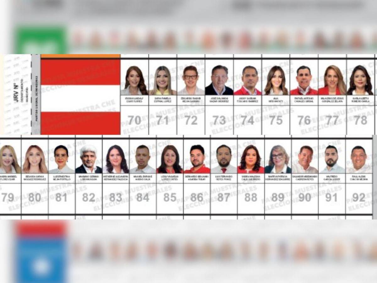 Periodistas, abogados y un exjugador: así es la papeleta de diputados en Francisco Morazán