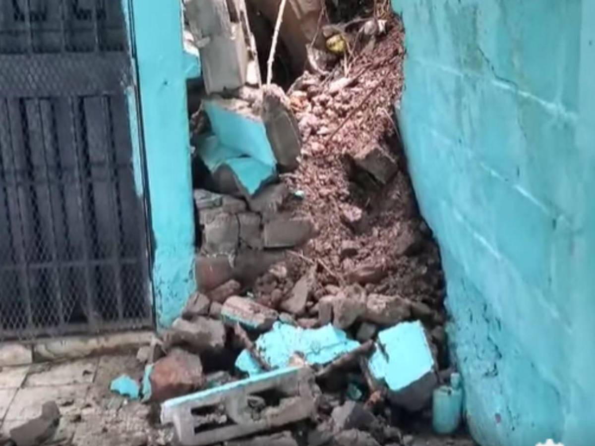 Colapsos y deslizamientos dejan estragos en el Distrito Central tras intensas lluvias