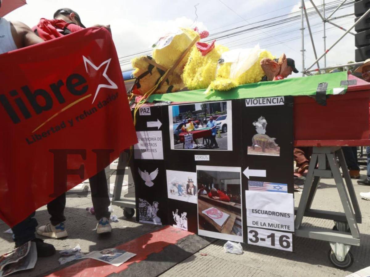 Así fue la movilización de Libre a favor de Rixi Moncada en SPS