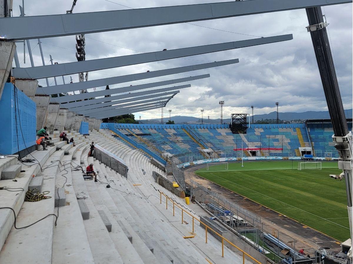 Así avanza remodelación en el estadio Nacional: Completa importante fase del techado