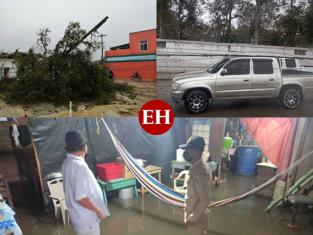 Inundaciones, árboles caídos y servicio eléctrico inservible, consecuencias de las lluvias en Honduras