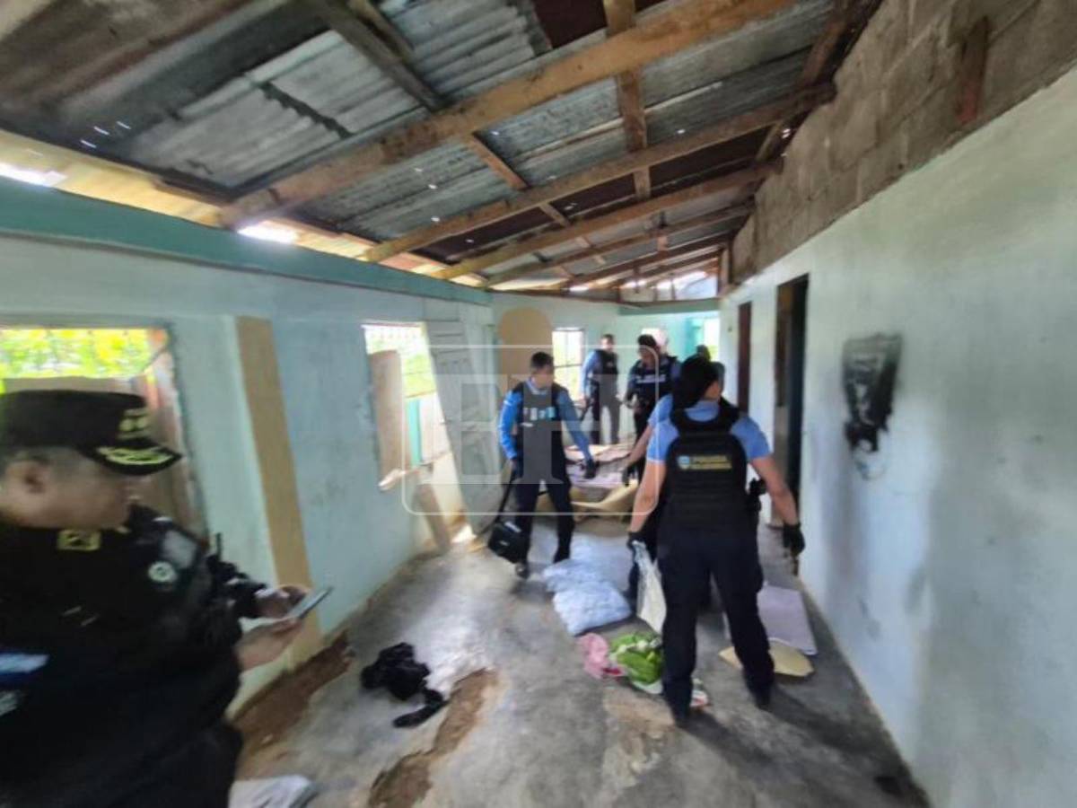En fotos: así es la casa donde mataron a cuatro primos en La Ceiba