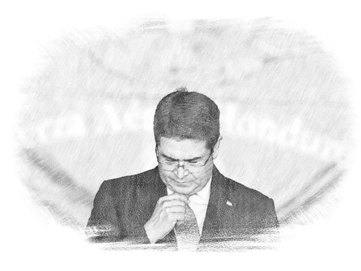 ¿Cómo reaccionó Juan Orlando Hernández cuando vio a los fiscales?