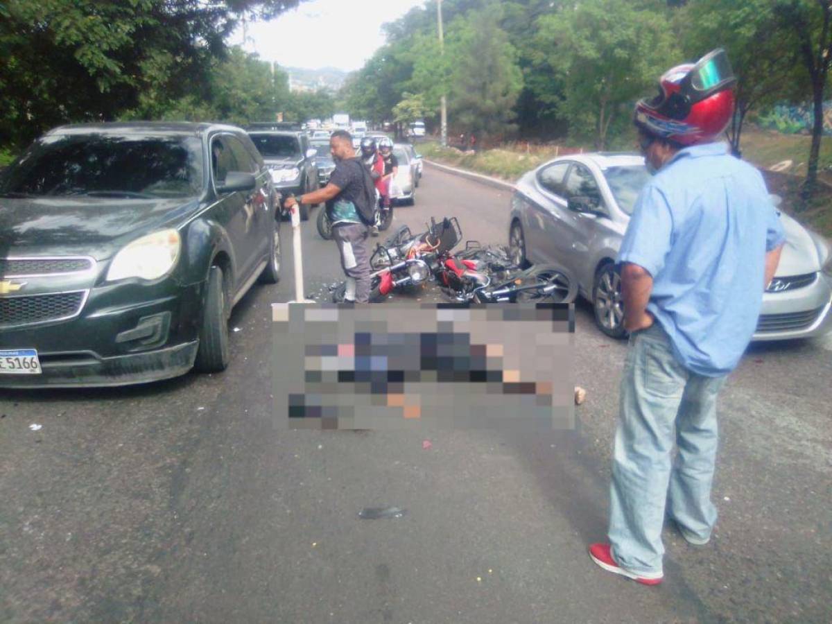 Un muerto y un herido tras accidente de moto en Tegucigalpa
