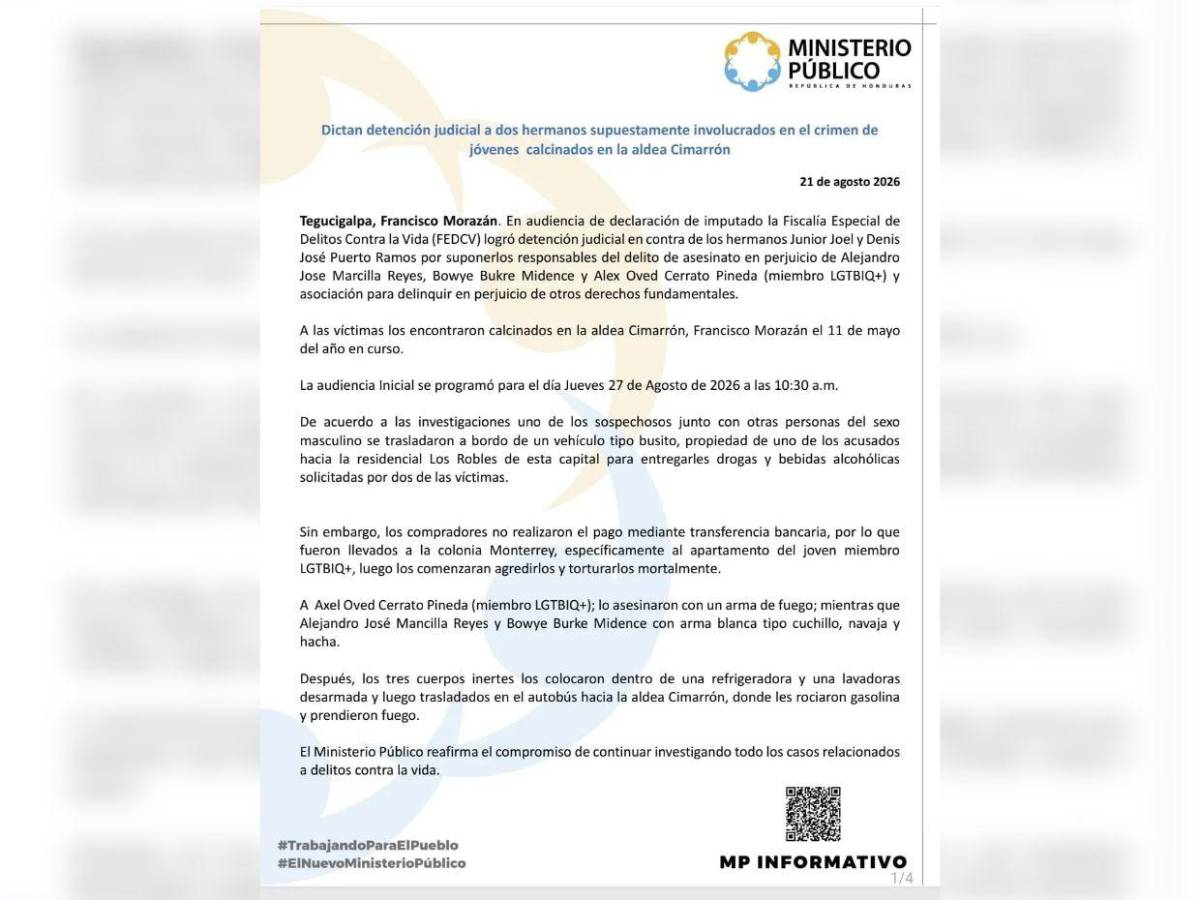 Chemo habría acompañado a entregar droga a víctimas de El Cimarrón; no pagaron y los torturaron