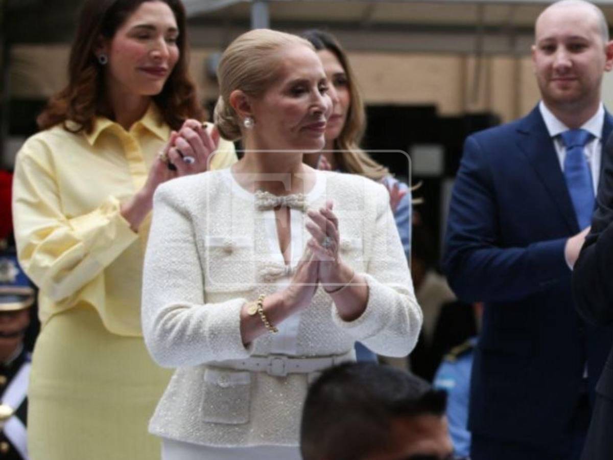 Elegancia y sobriedad: así lució la primera dama, Lissette del Cid de Asfura, en toma de posesión