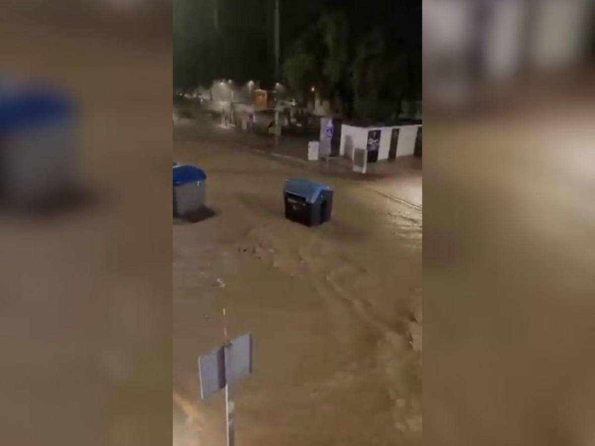 Alerta roja en Málaga por fuertes lluvias: se reportan inundaciones
