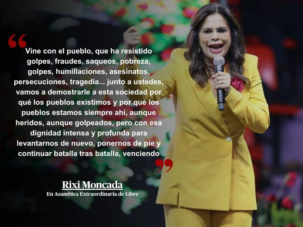 “Soy del pueblo, soy justicia”: 33 frases de Rixi Moncada en asamblea de Libre rumbo a las generales “Soy del pueblo, soy justicia”: 33 frases de Rixi Moncada en asamblea de Libre rumbo a las generales