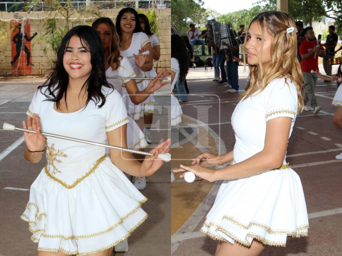 Belleza y coordinación: así se preparan las palillonas del Técnico Honduras