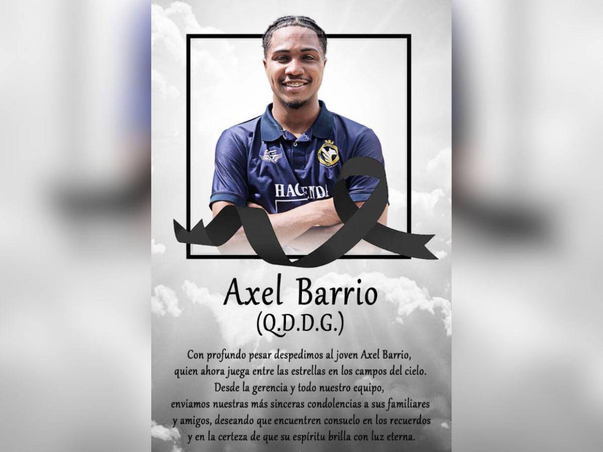 Padre y exjugador de la Sub-20: Así era Axel Barrios, hondureño que murió tras accidente vial