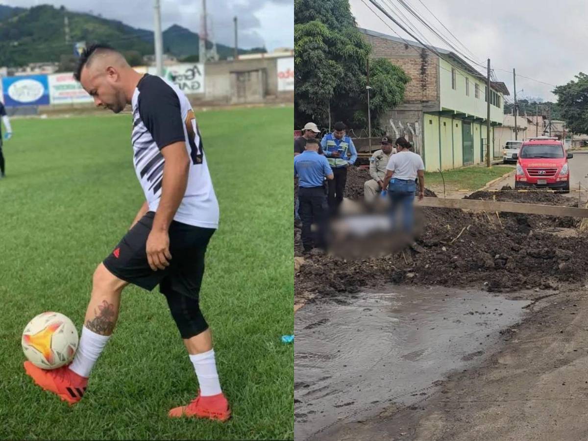 Toni Cruz, futbolista que murió tras caer en una alcantarilla en reparación en Danlí
