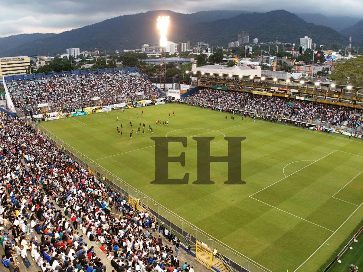 ¡Repleto! Así luce el estadio Morazán en el partido de tiktokers Honduras vs El Salvador