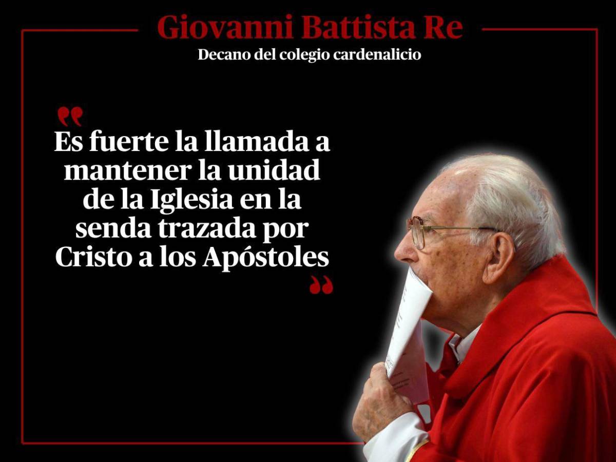 Las frases del decano Giovanni Battista Re en misa previo a Cónclave