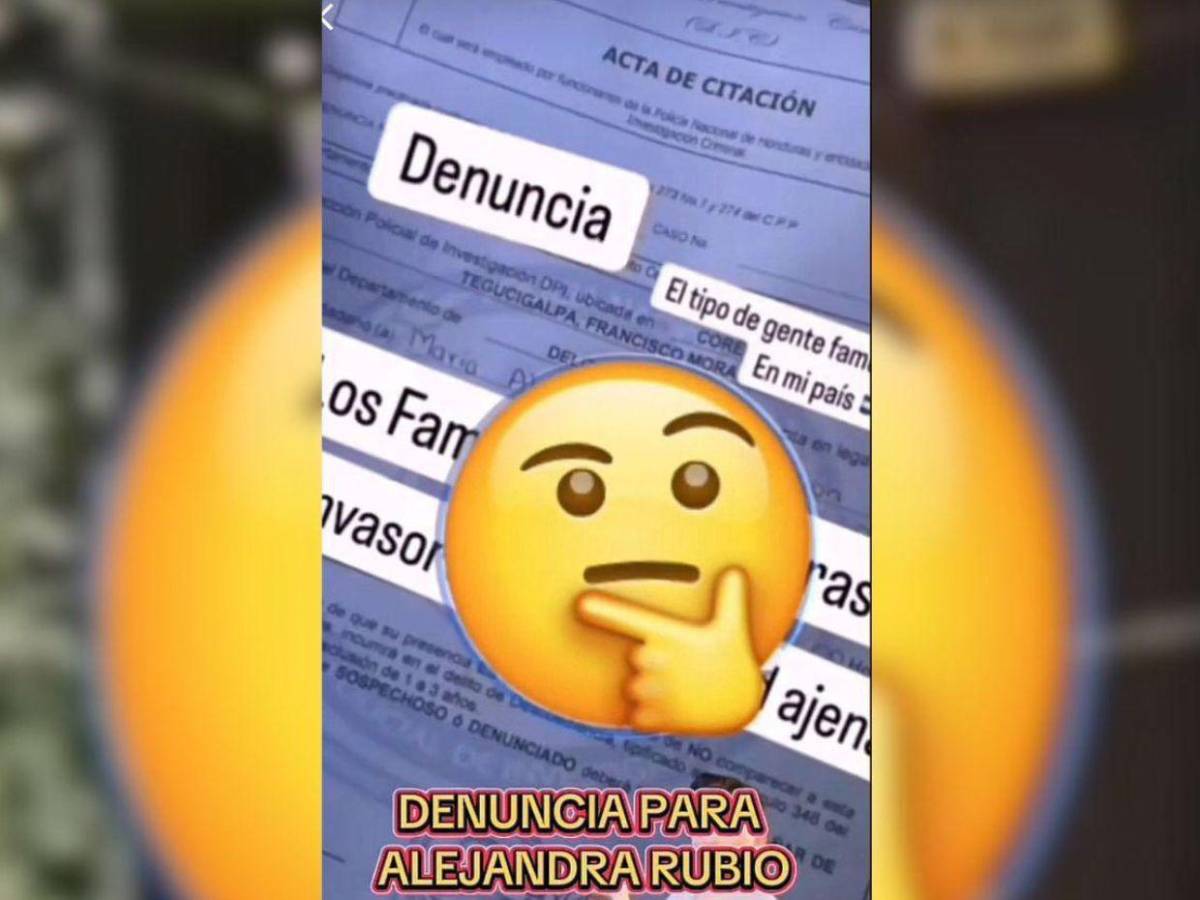 Revelan que Alejandra Rubio llegó con militares ante deuda de L92 mil por alquiler