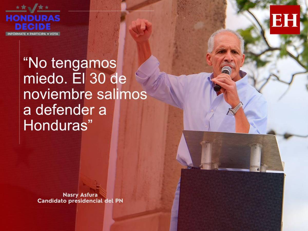 Si amenazan a mi equipo, me amenazan a mí: las frases de Nasry Asfura en movilización del PN