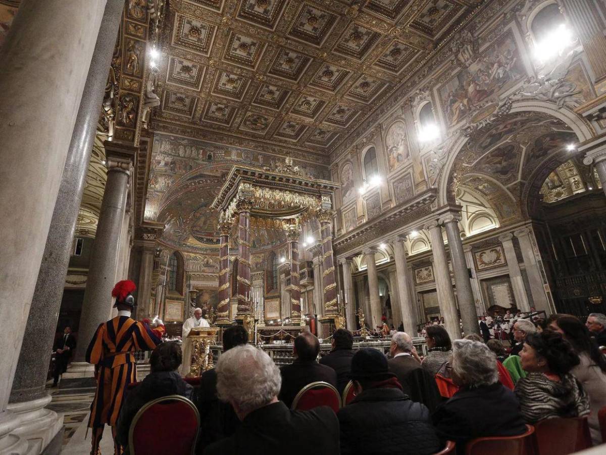 Así luce la basílica de Santa María la Mayor, lugar donde será enterrado el papa Francisco Así luce la basílica de Santa María la Mayor, lugar donde será enterrado el papa Francisco