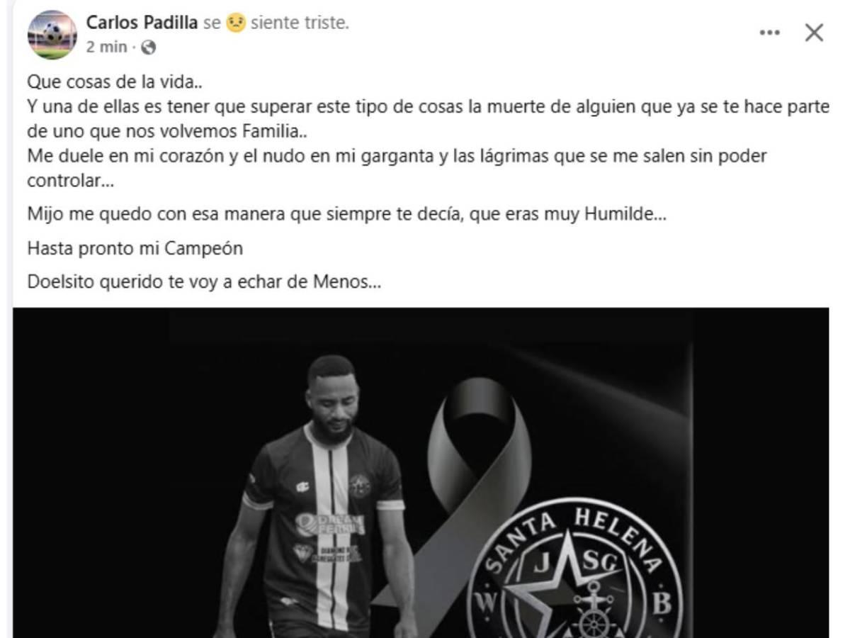 Futbolista hondureño muere en nutrida balacera: Sus familiares dejan desgarrador mensaje