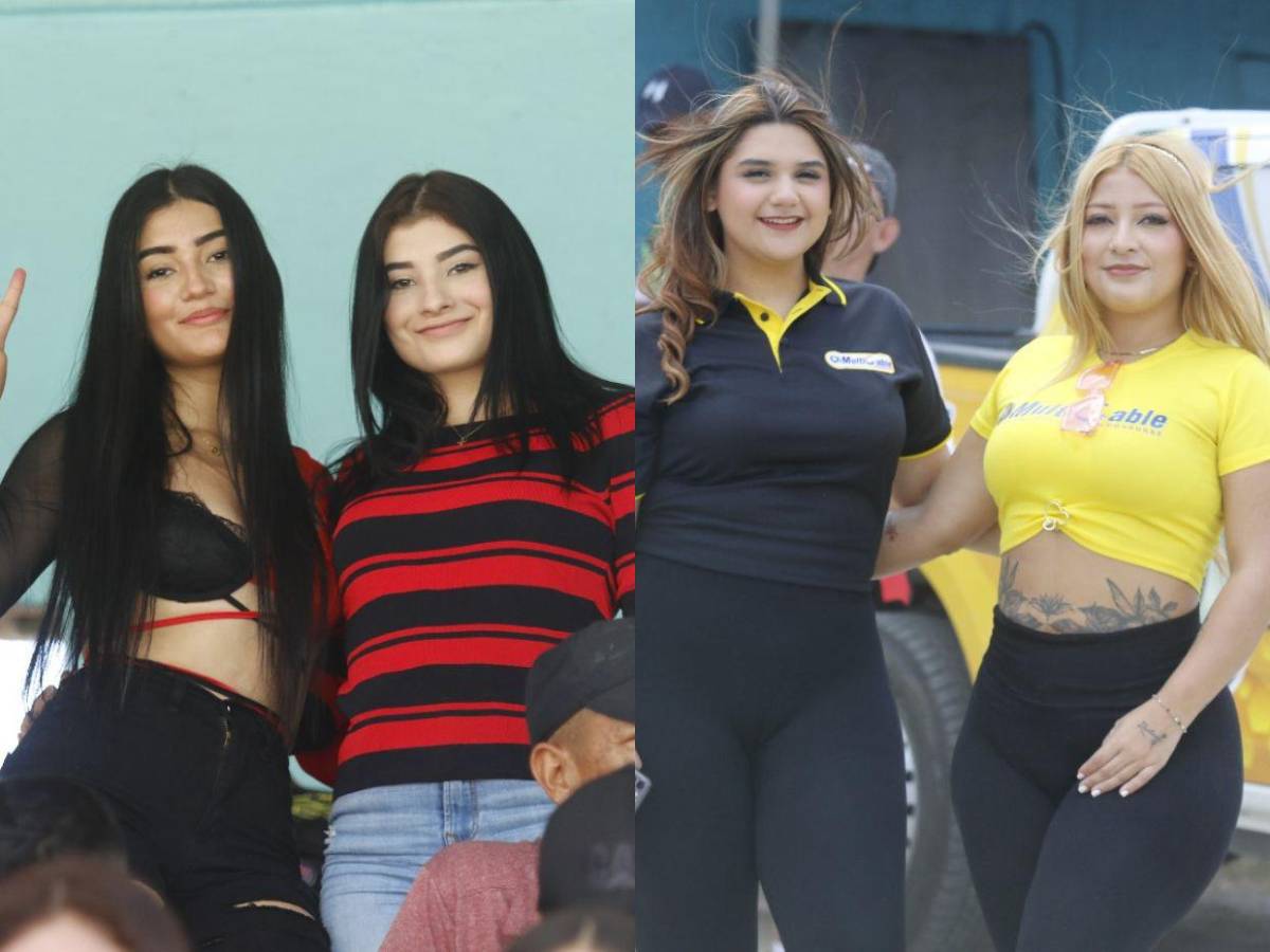 Hermosas aficionadas llegan al estadio Rubén Deras para la finalísima de ascenso
