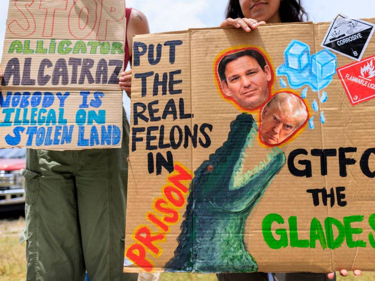 Así es Alligator Alcatraz, la nueva prisión para migrantes en Florida