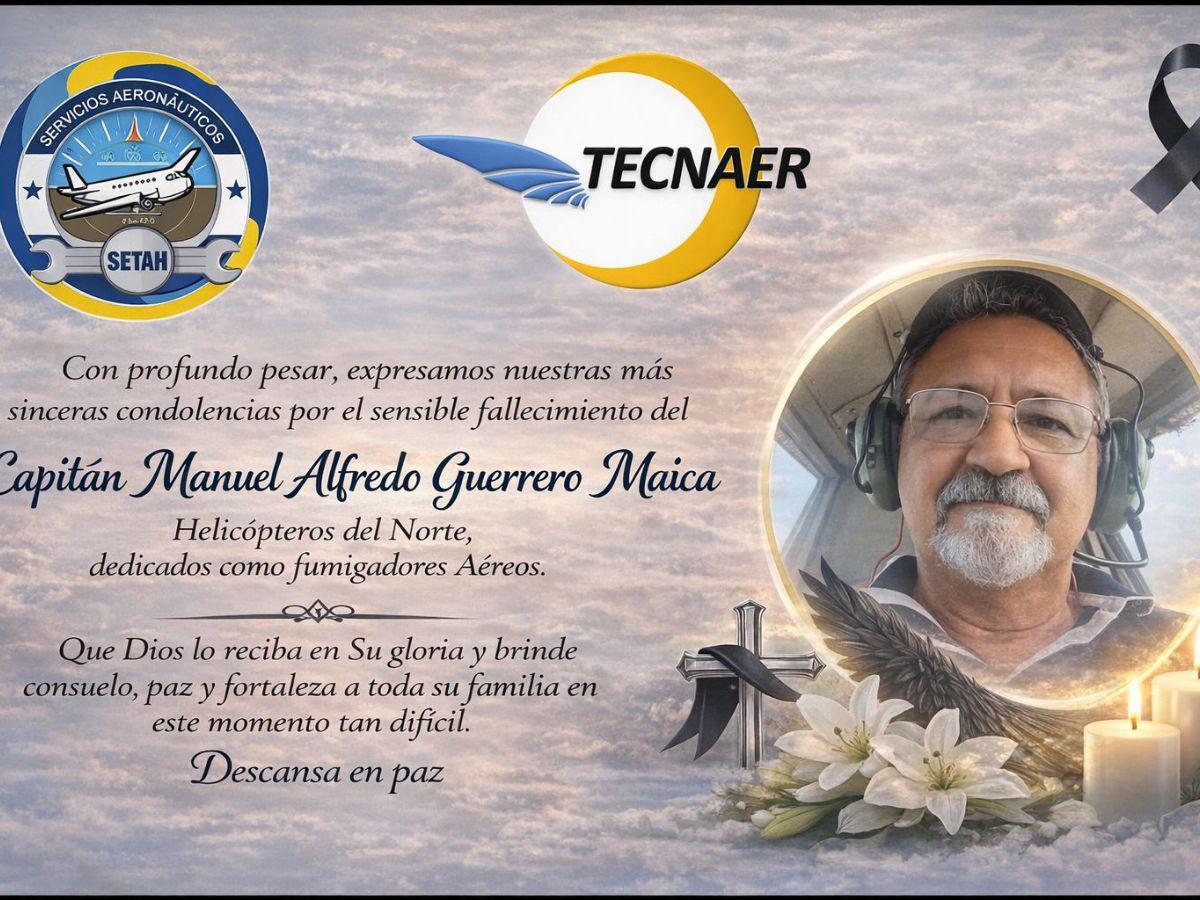 Manuel Guerrero, piloto venezolano que murió en accidente aéreo en La Lima