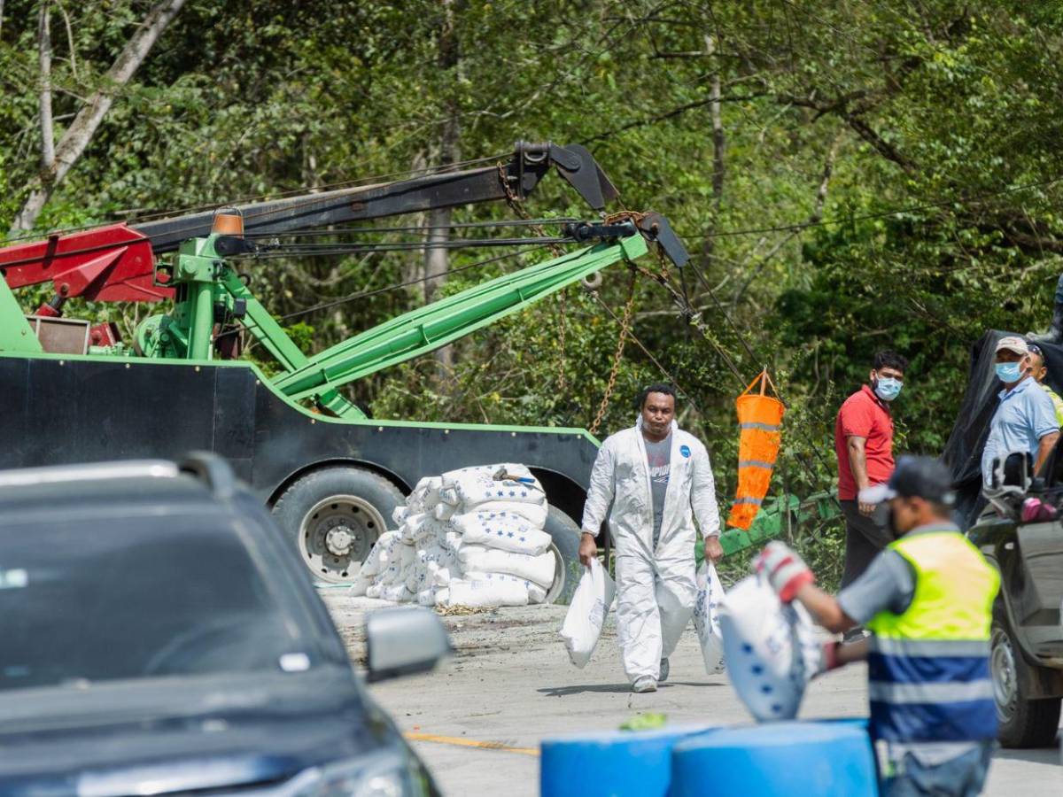 Con monitoreo por intervalos y un equipo especial, avanza limpieza por cianuro en Quimistán