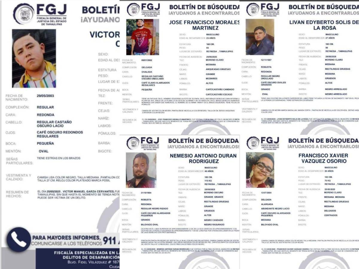 ¿Quiénes son los cinco integrantes del Grupo Fugitivo, desaparecidos en Tamaulipas?