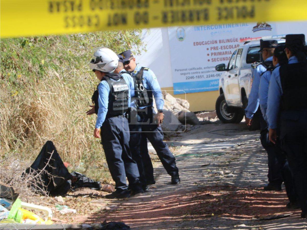 Con las manos amarradas y dentro de bolsas: así hallaron un cuerpo sin vida en Tegucigalpa