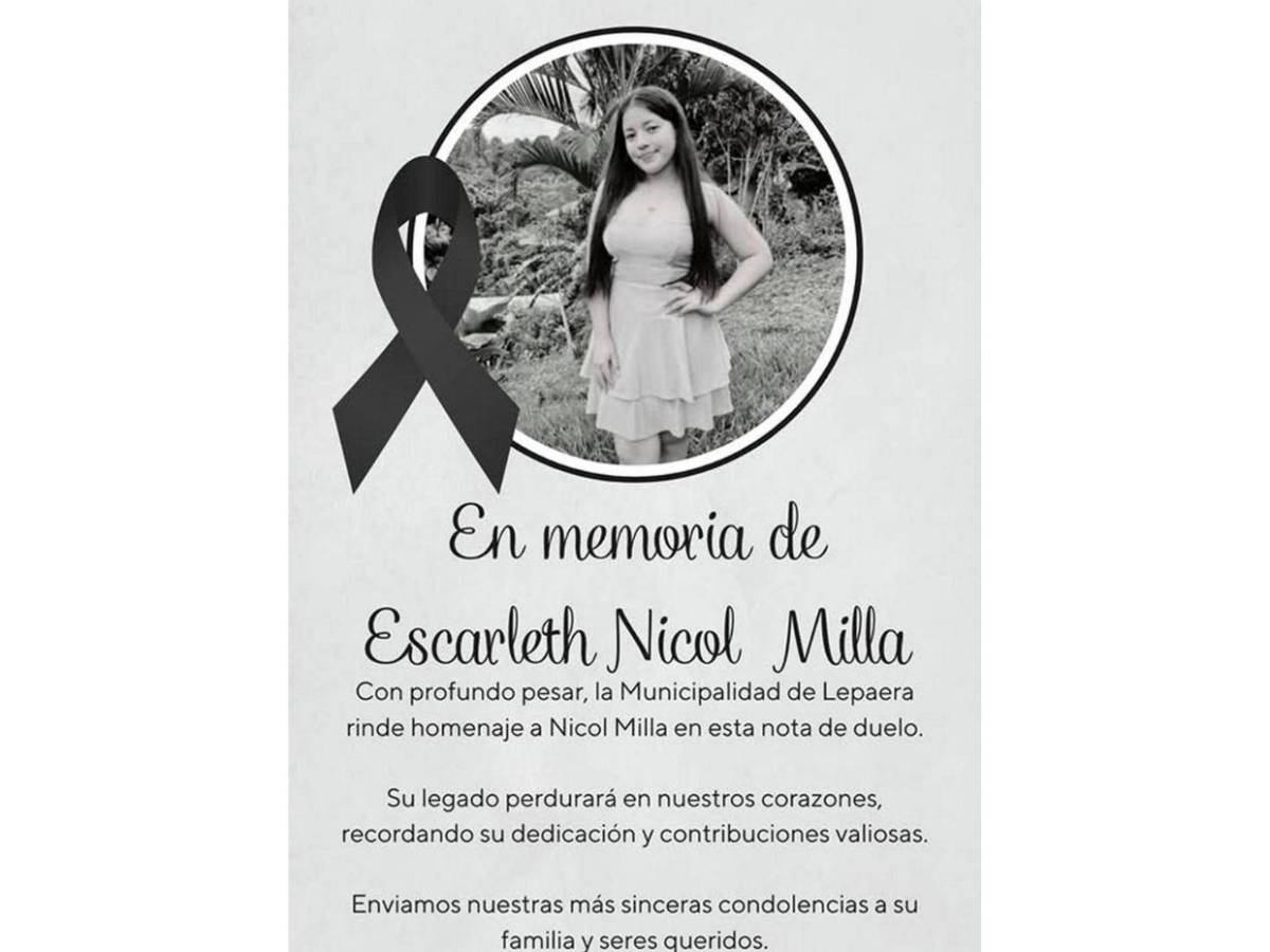 ¿Cómo era Scarleth Torrez? Joven que murió junto a su abuela en Lepaera, Lempira