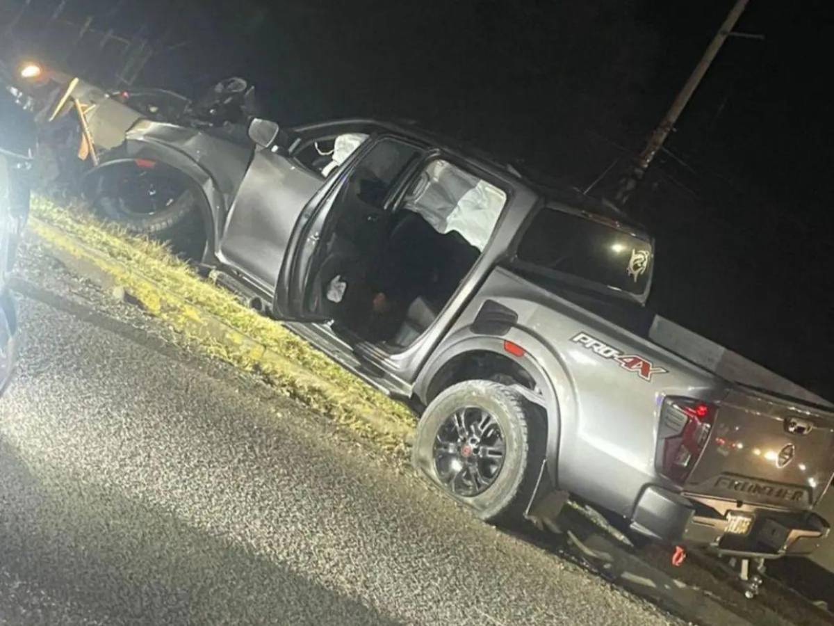 Thalía Corrales murió tras estrellarse con su pick-up en San Lorenzo; su vehículo quedó destruido