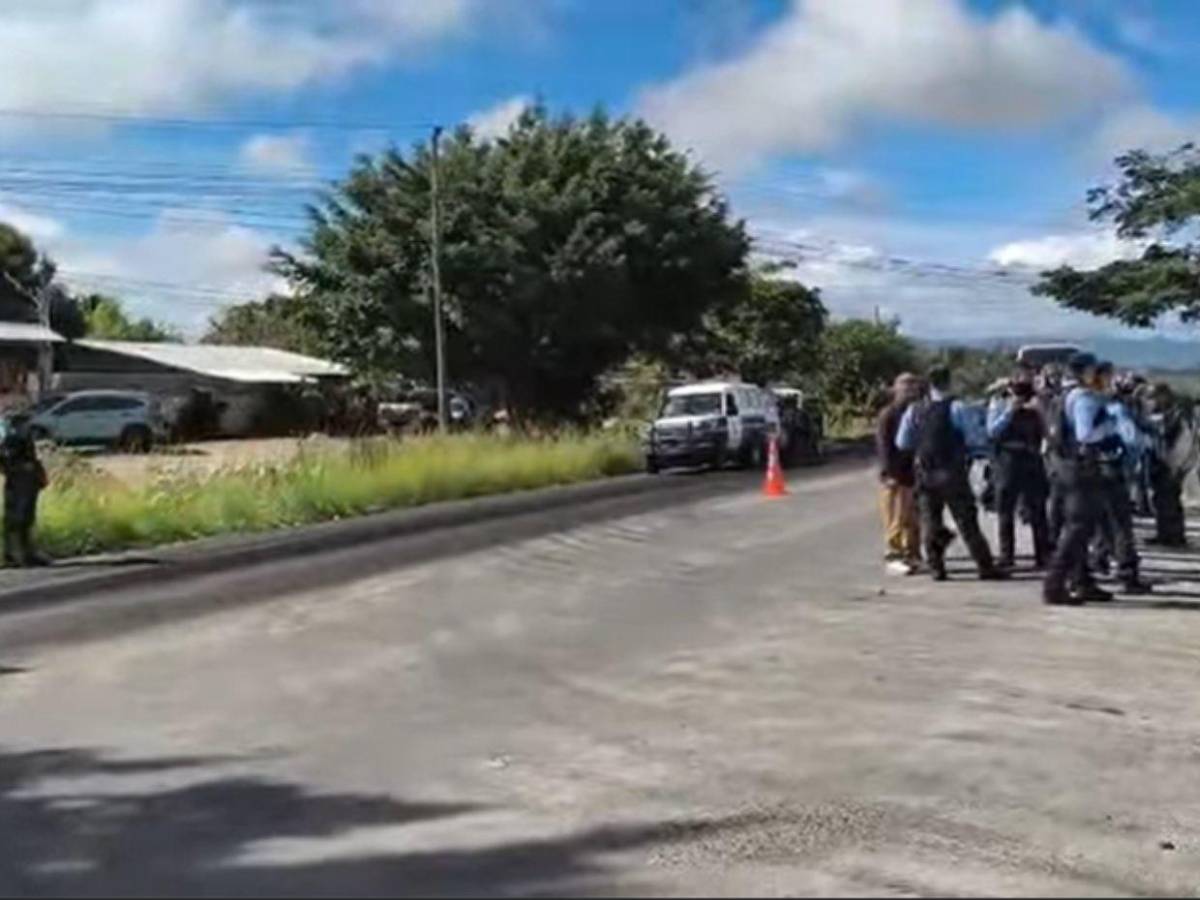 Enfrentamiento y varios detenidos dejó manifestación en carretera hacia Olancho