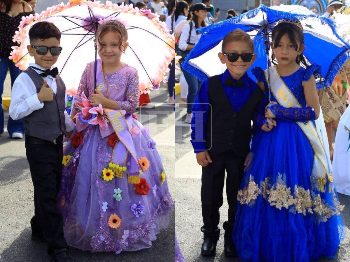 Escuelas inundan de color y fervor patriótico las calles de San Pedro Sula