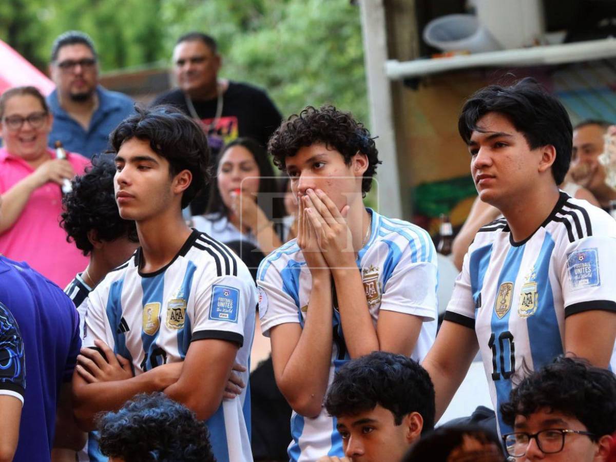 Lágrimas de tristeza invadieron a hondureños tras derrota de Argentina en final del Mundial