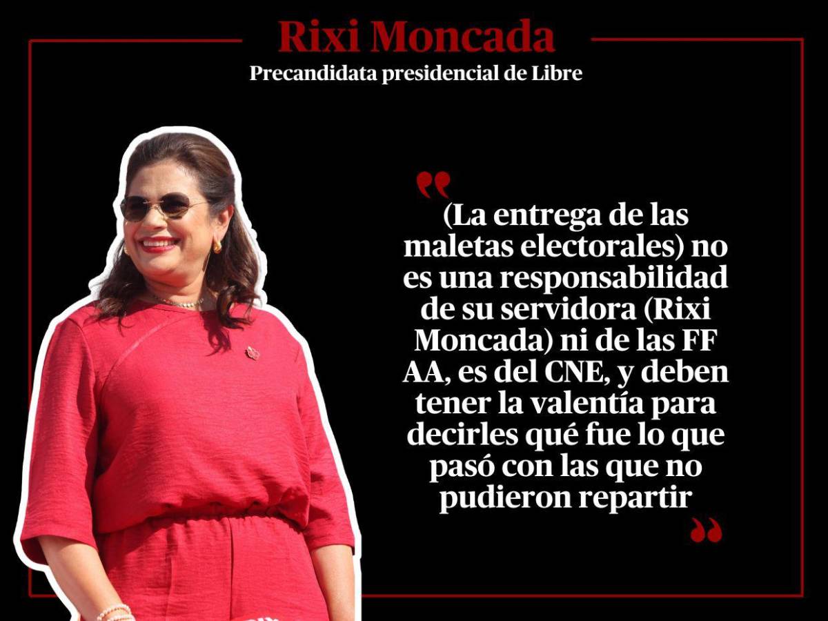 El CNE debe explicaciones y las FF AA no son responsables: Frases de Rixi Moncada por atraso de maletas