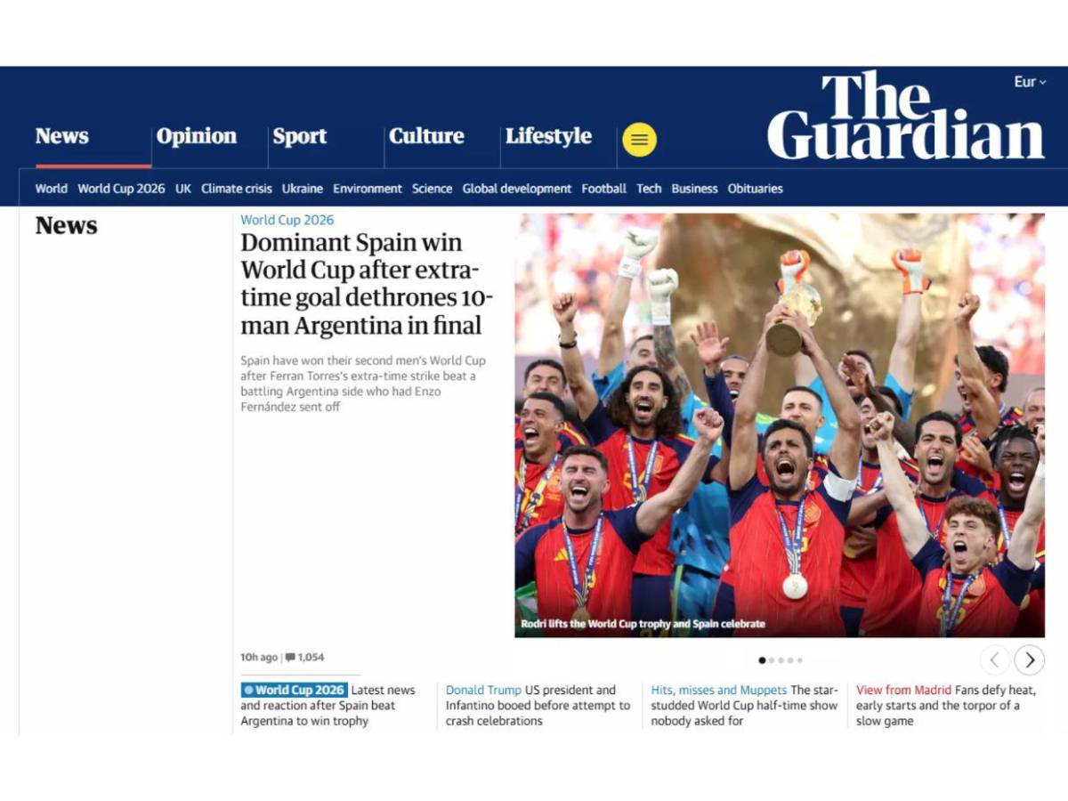 Fútbol 1, Criminales 0: medios internacionales explotan contra Argentina tras perder la final del Mundial