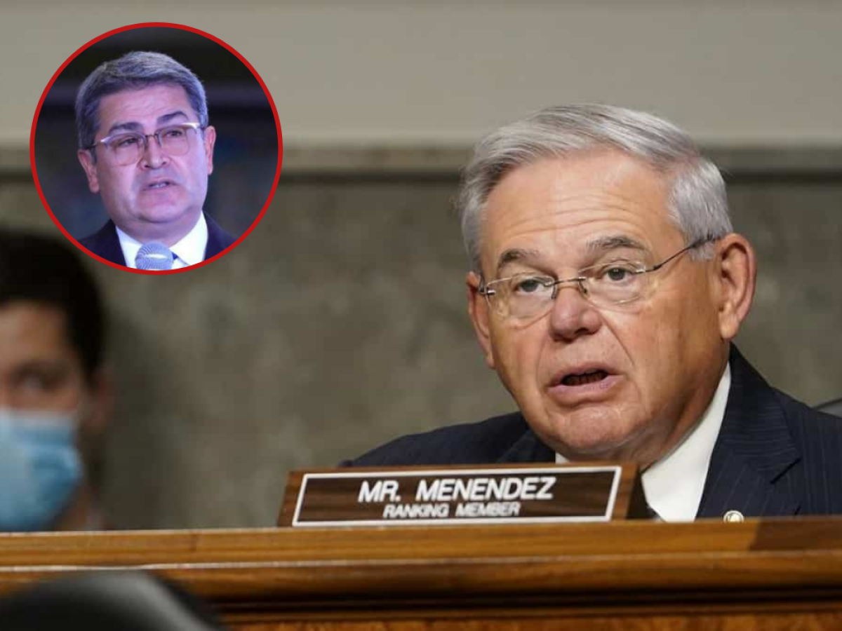 Senador Bob Menéndez pide que Juan Orlando Hernández sea sancionado como “narcotraficante extranjero significativo”