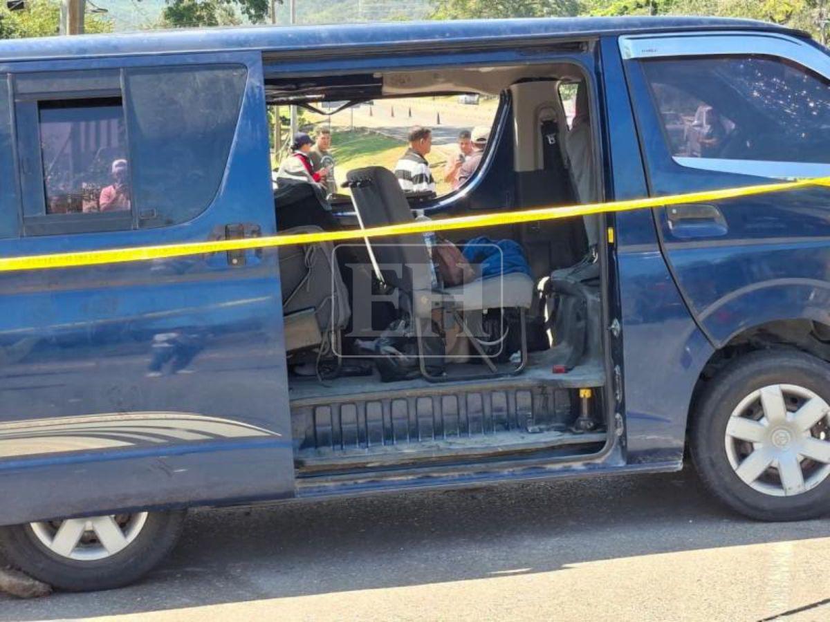 Momento en que el conductor del bus accidentado en Potrerillos quiso escapar