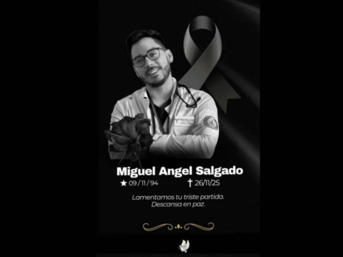 Miguel Salgado, médico asesinado en Lomas del Diamante; estaba sacando una especialidad