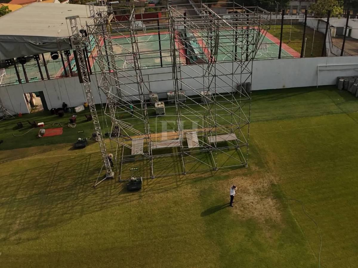 Lamentable: Las tristes imágenes de cómo quedó la grama del estadio Morazán tras concierto en SPS
