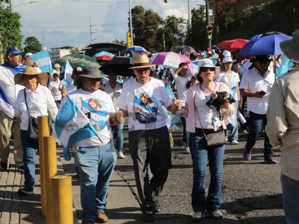 La caminata de las iglesias en Honduras: los rostros y momentos que marcaron la jornada religiosa