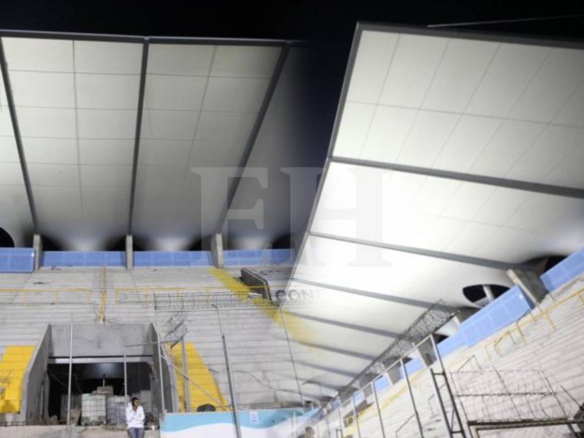 ¡Terminado! Así quedó el techado del estadio Nacional de Tegucigalpa