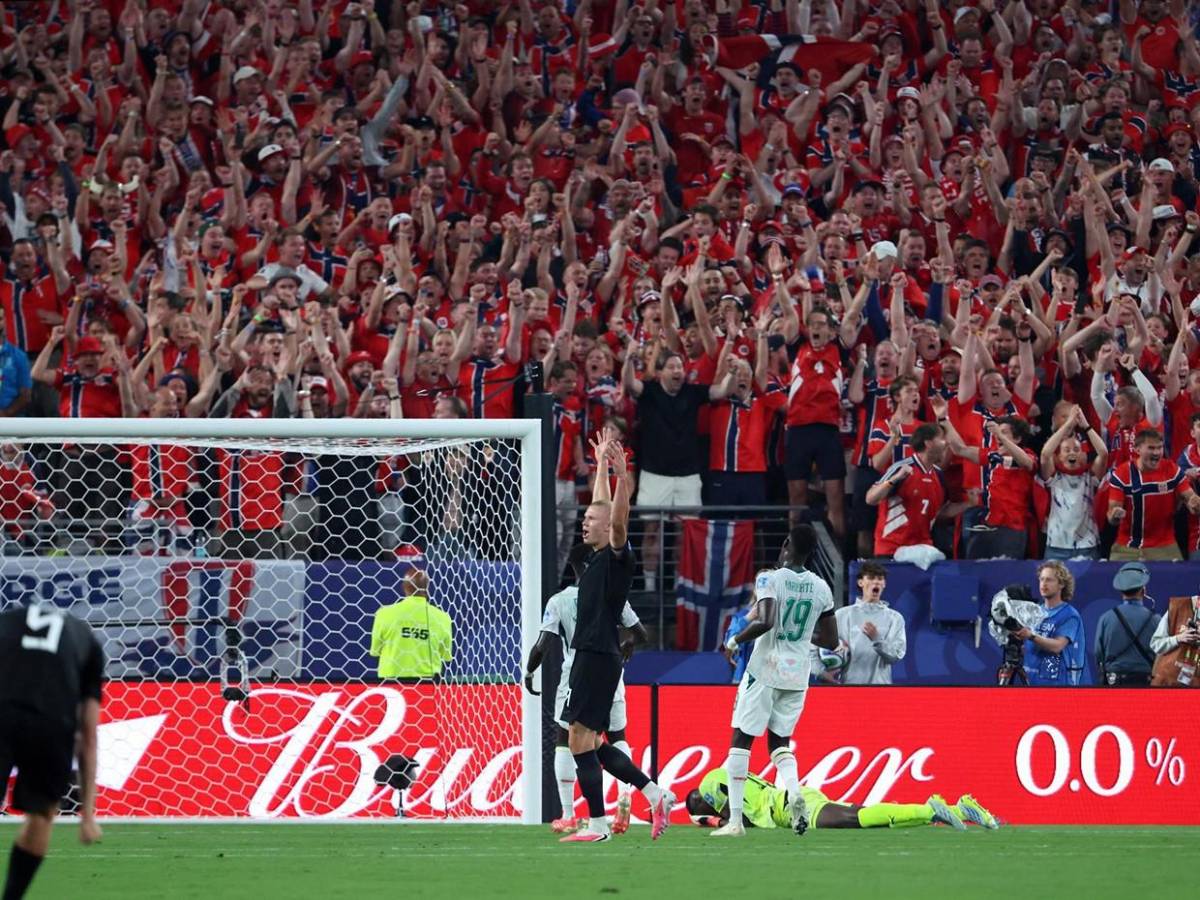 La celebración de Noruega al clasificar, tras 28 años sin jugar una Copa del Mundo