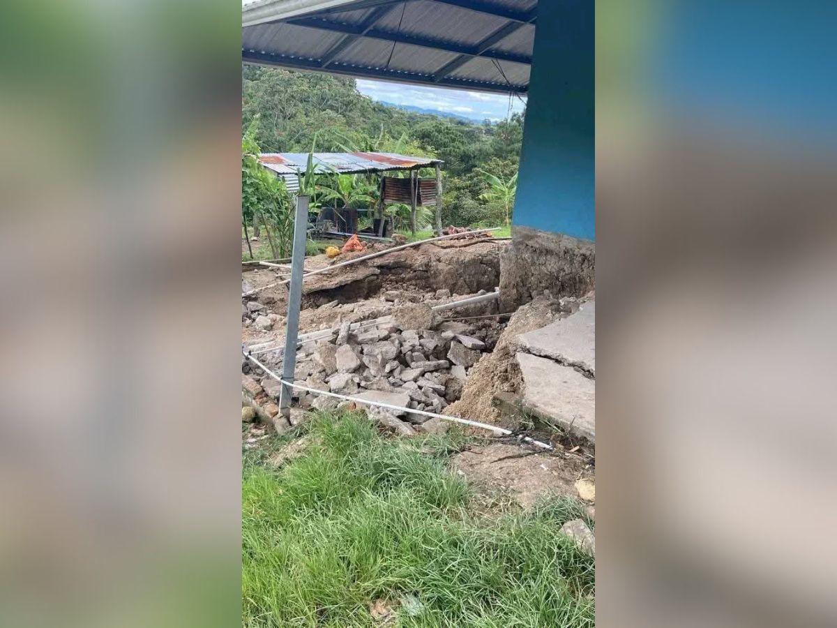 Falla geológica destruye viviendas y provoca evacuaciones en Ocotepeque